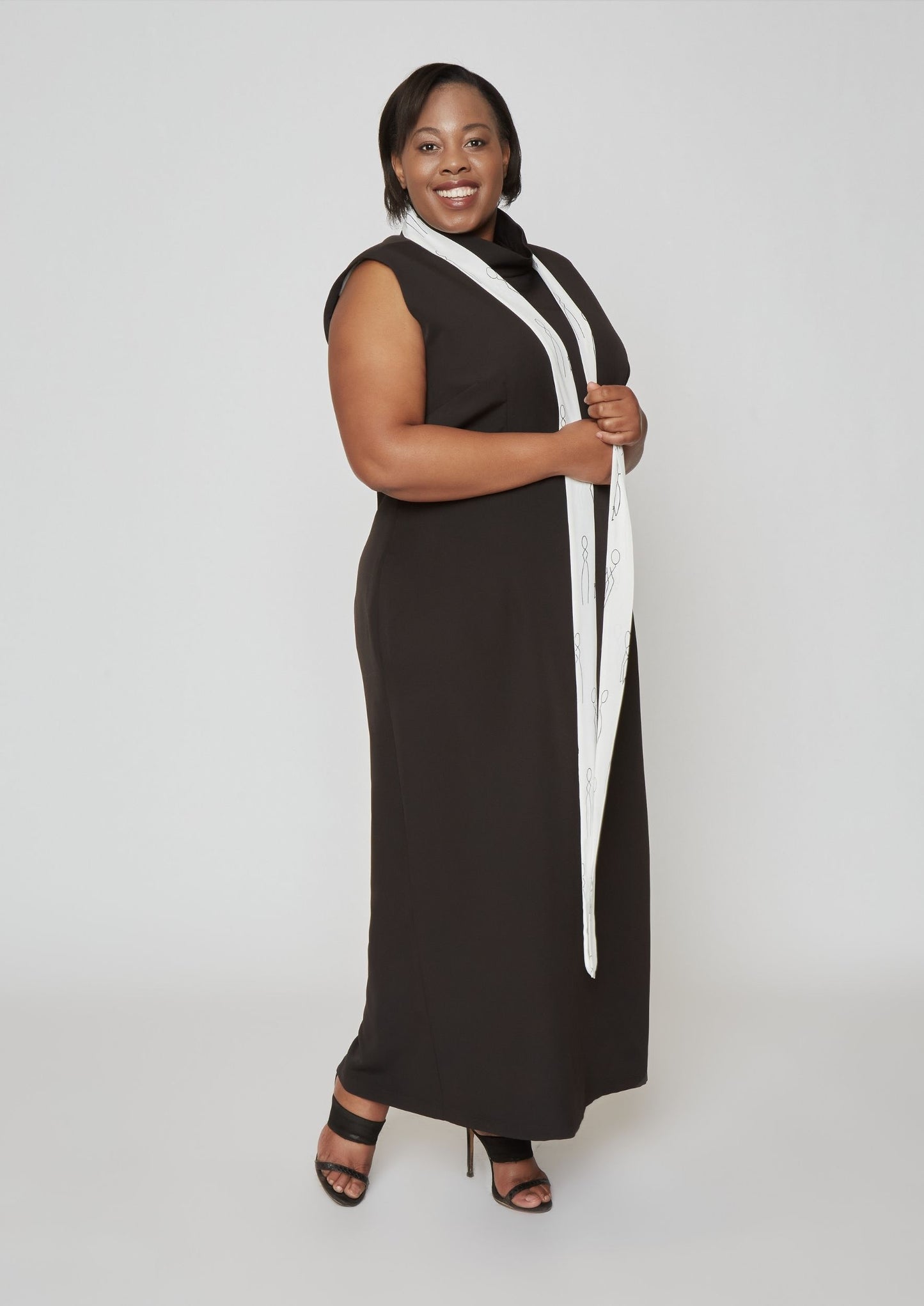 WIDE HIGH NECK DRESS