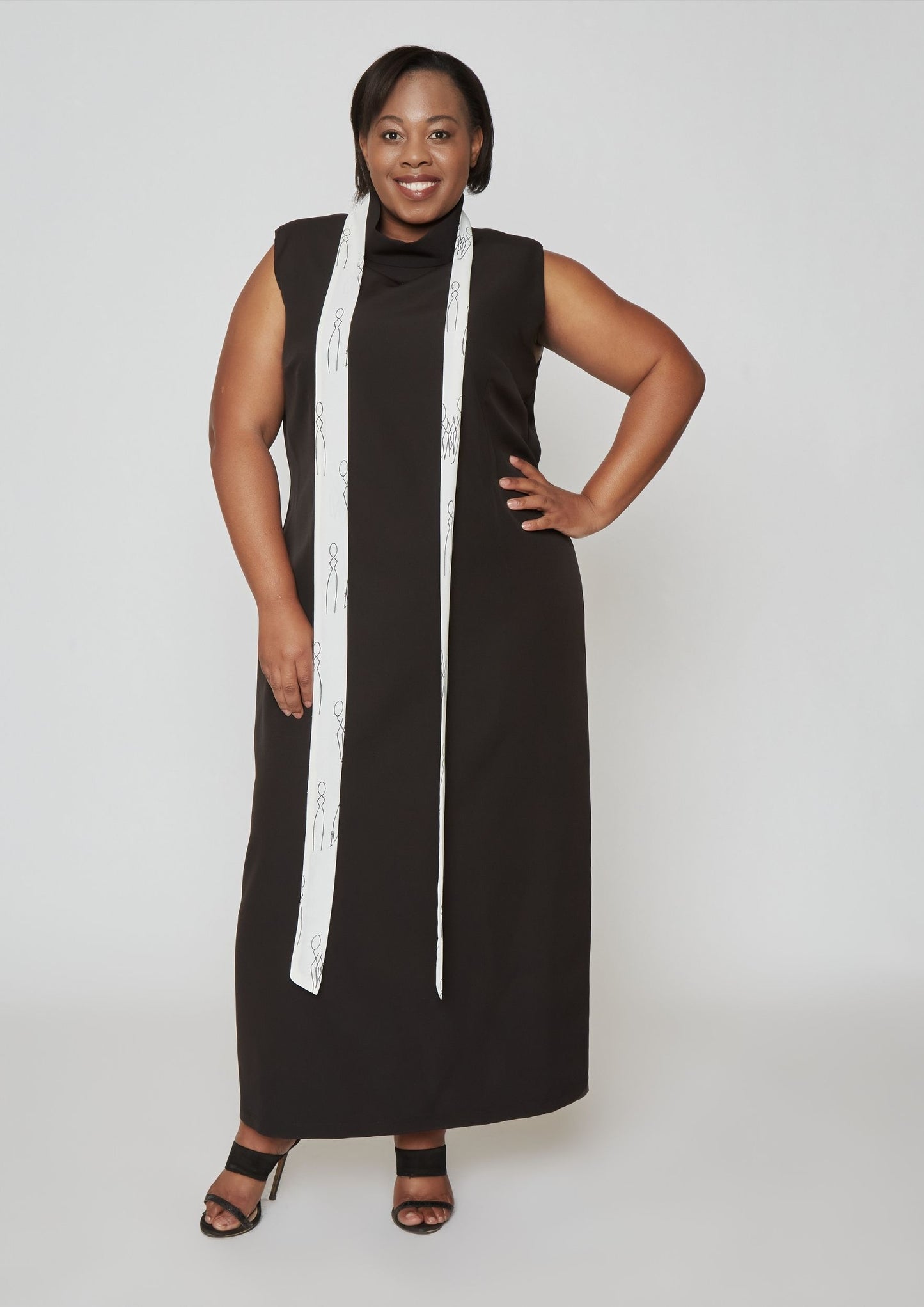WIDE HIGH NECK DRESS